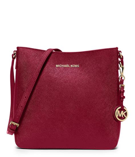 michael kors red jetset messenger|jet set traveling Messenger.